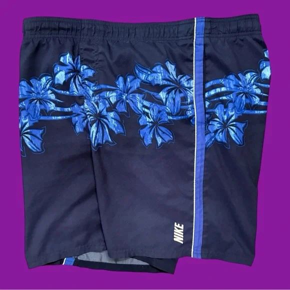 90s Nike floral pattern swim shorts - Picture 5 of 5